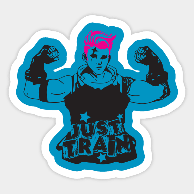 Just Train - Zarya Sticker by Digitalgarz